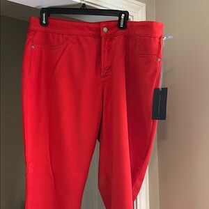 NYDJ Vibrant Red Aline Pants